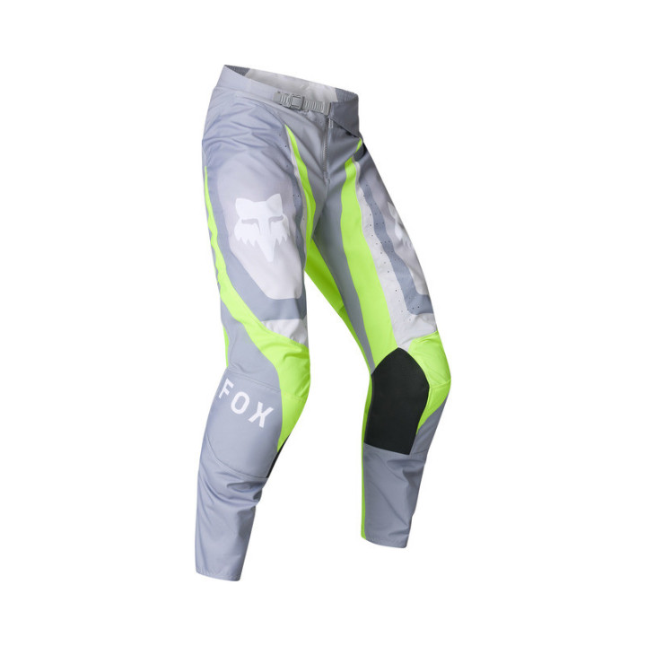 SPODNIE MOTOCYKLOWE FOX 180 FRAME GREY YELLOW
