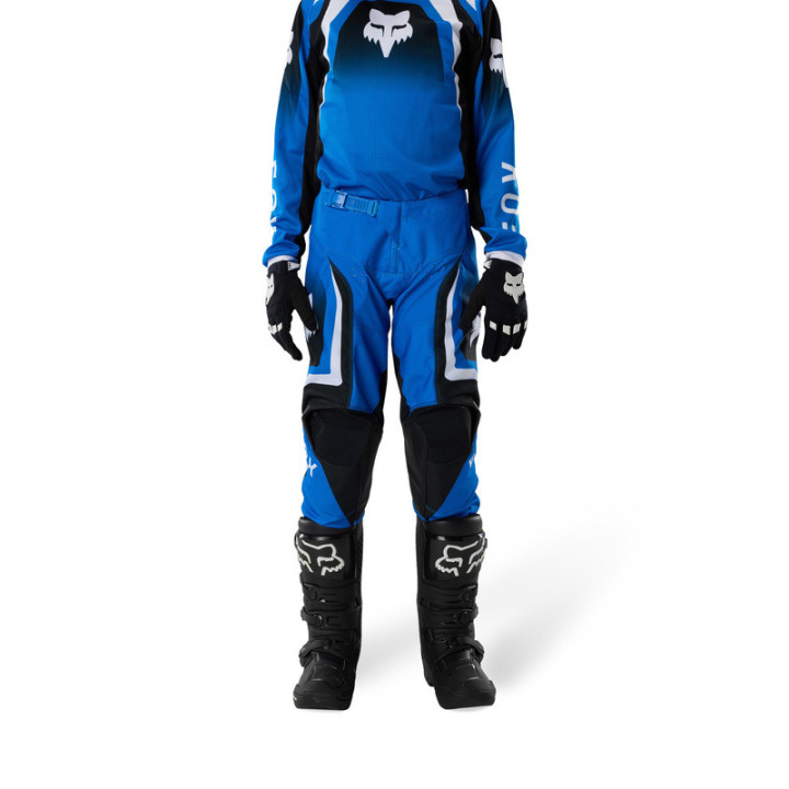 SPODNIE MOTOCYKLOWE JUNIOR FOX 180 FRAME BLUE