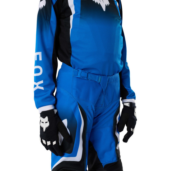 SPODNIE MOTOCYKLOWE JUNIOR FOX 180 FRAME BLUE