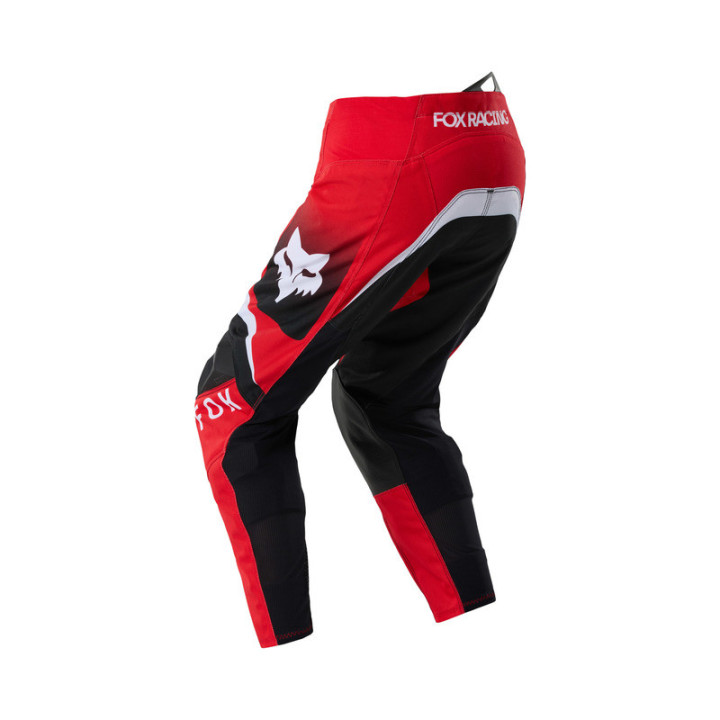 SPODNIE MOTOCYKLOWE JUNIOR FOX 180 FRAME RED