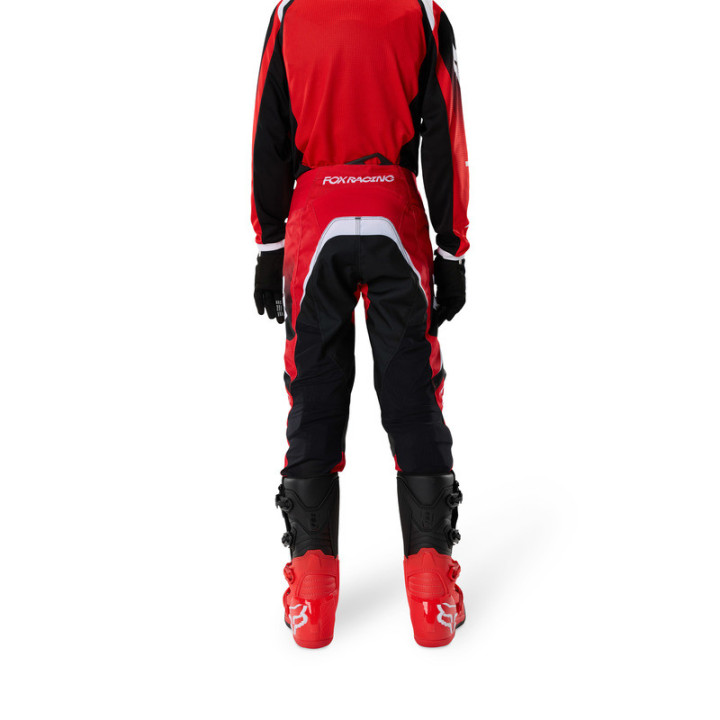 SPODNIE MOTOCYKLOWE JUNIOR FOX 180 FRAME RED