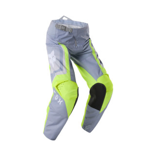 SPODNIE MOTOCYKLOWE JUNIOR FOX 180 FRAME GREY YELLOW