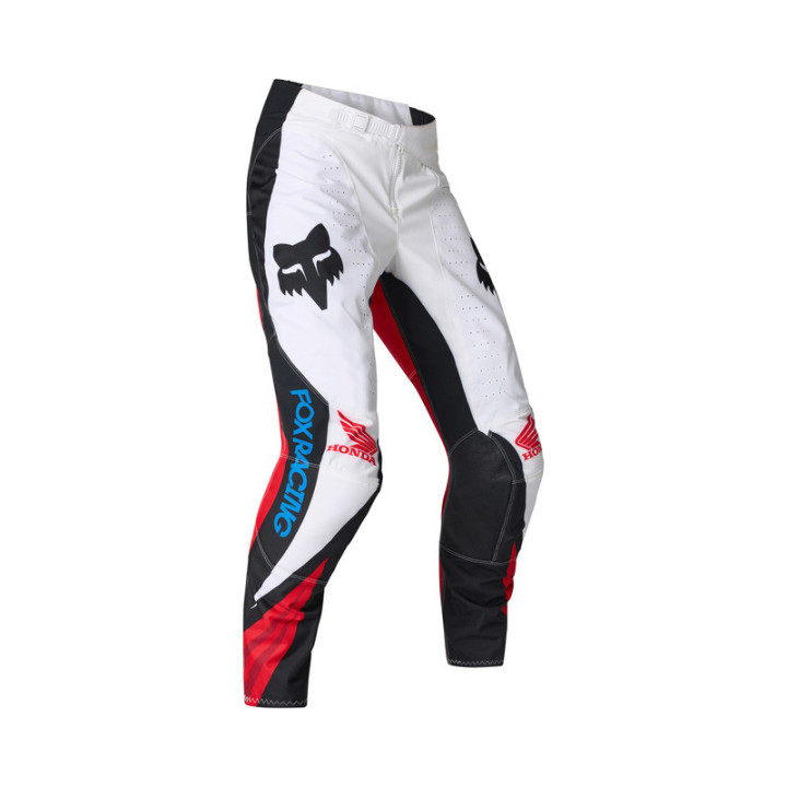 SPODNIE MOTOCYKLOWE FOX 180 HONDA WHITE RED