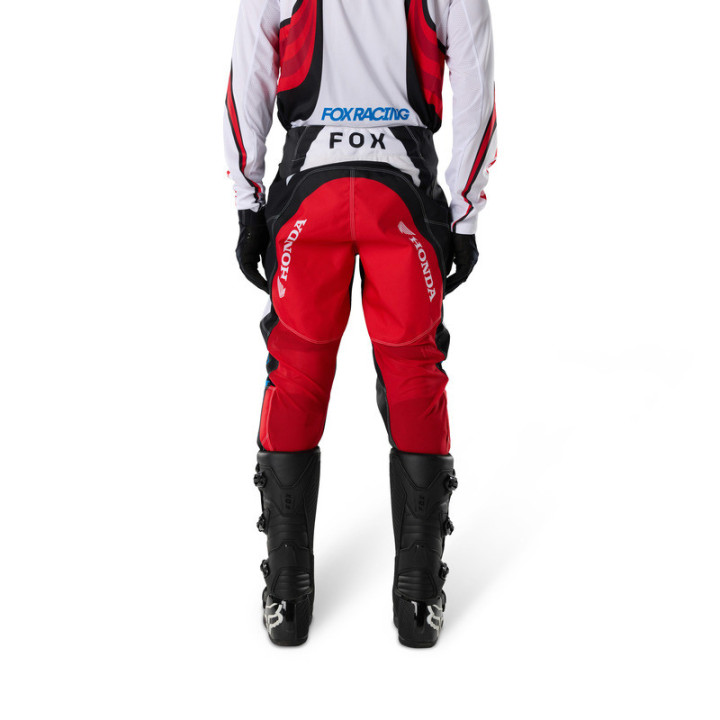 SPODNIE MOTOCYKLOWE FOX 180 HONDA WHITE RED