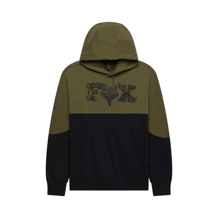 BLUZA Z KAPTUREM FOX ABYSS FLEECE PO OLIVE GREEN