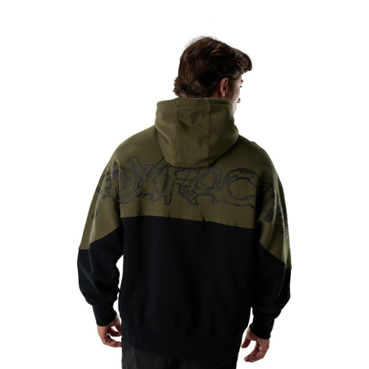BLUZA Z KAPTUREM FOX ABYSS FLEECE PO OLIVE GREEN
