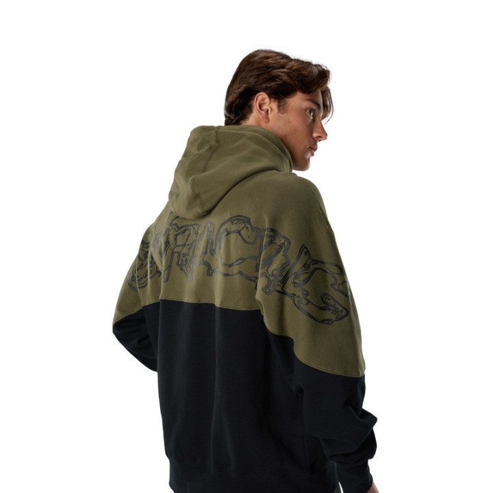 BLUZA Z KAPTUREM FOX ABYSS FLEECE PO OLIVE GREEN
