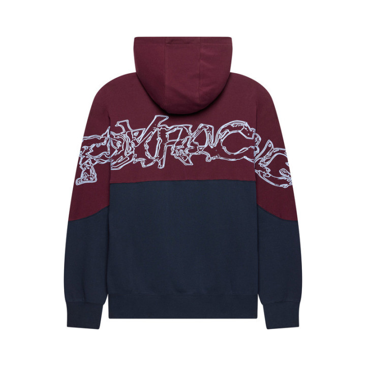 BLUZA Z KAPTUREM FOX ABYSS FLEECE PO DARK MAROON