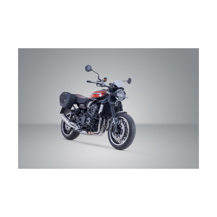 ZESTAW SAKW PRO BLAZE H I STELAŻY SW-MOTECH KAWASAKI Z900RS/CAFE/SE (17-) BLACK