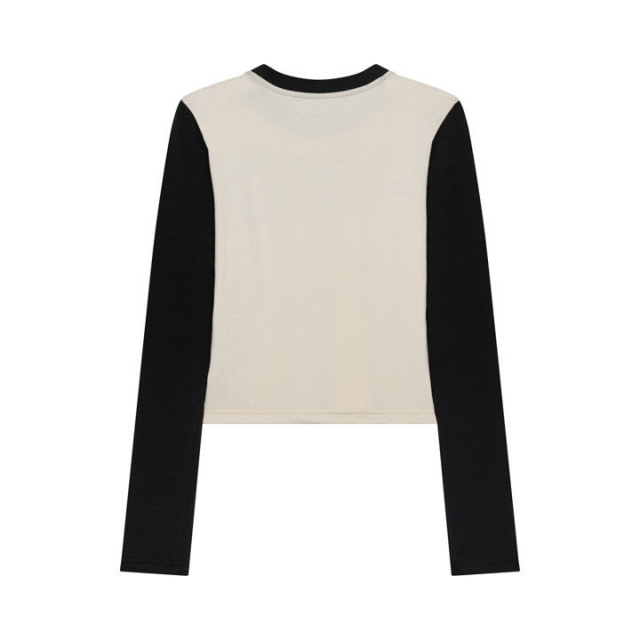 KOSZULKA Z DŁUGIM RĘKAWEM DAMSKA FOX COLDPRESS RIB LS PEARL WHITE