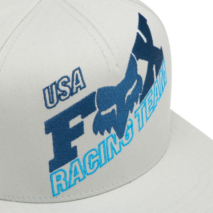 CZAPKA Z DASZKIEM JUNIOR FOX COLDPRESS SNAPBACK LIGHT GREY YOS