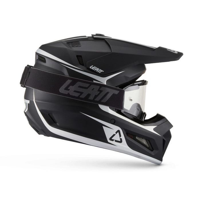 KASK MOTOCYKLOWY Z GOGLAMI LEATT KIT MOTO 3.5 BLACK