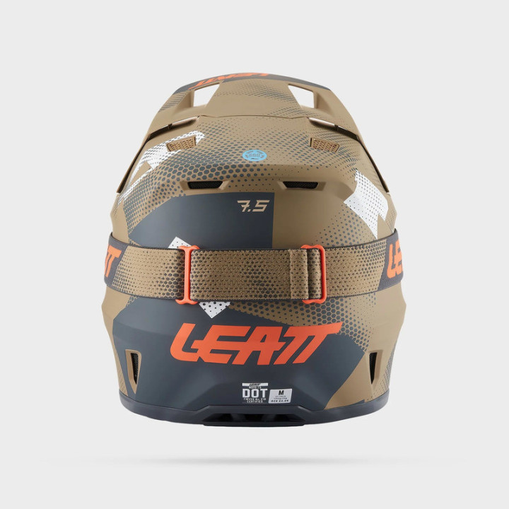 KASK MOTOCYKLOWY Z GOGLAMI LEATT KIT MOTO 7.5 CAMO KHAKI BROWN