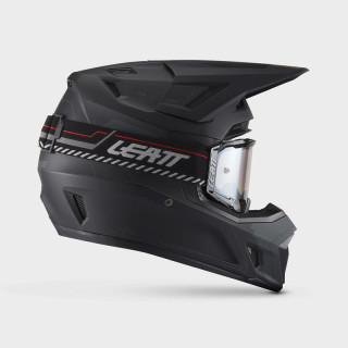 KASK MOTOCYKLOWY Z GOGLAMI LEATT KIT MOTO 7.5 STEALTH BLACK