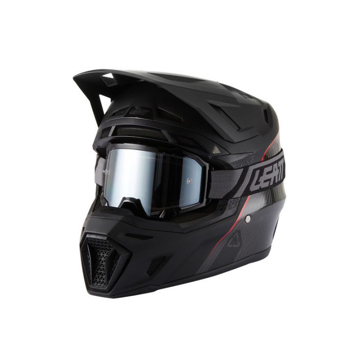 KASK MOTOCYKLOWY Z GOGLAMI LEATT KIT MOTO 9.5 CARBON FIM M