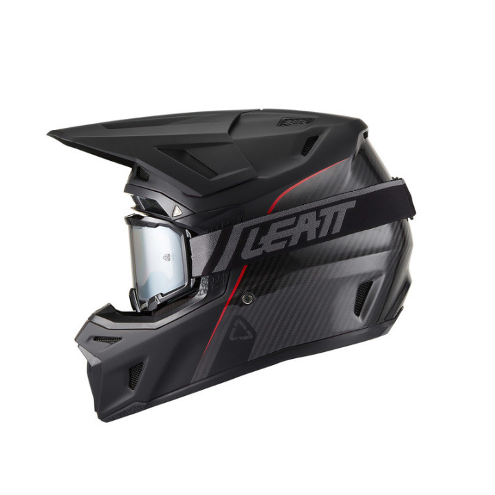 KASK MOTOCYKLOWY Z GOGLAMI LEATT KIT MOTO 9.5 CARBON FIM M