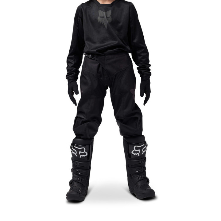 SPODNIE MOTOCYKLOWE JUNIOR FOX BLACKOUT BLACK