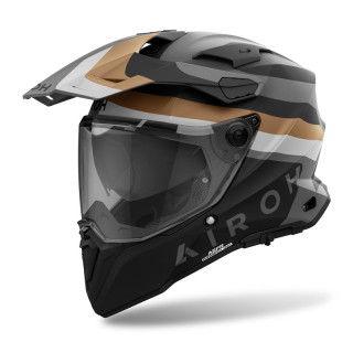 KASK MOTOCYKLOWY AIROH COMMANDER 2 DOOM GOLD MATT