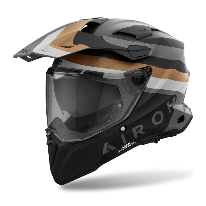 KASK MOTOCYKLOWY AIROH COMMANDER 2 DOOM GOLD MATT
