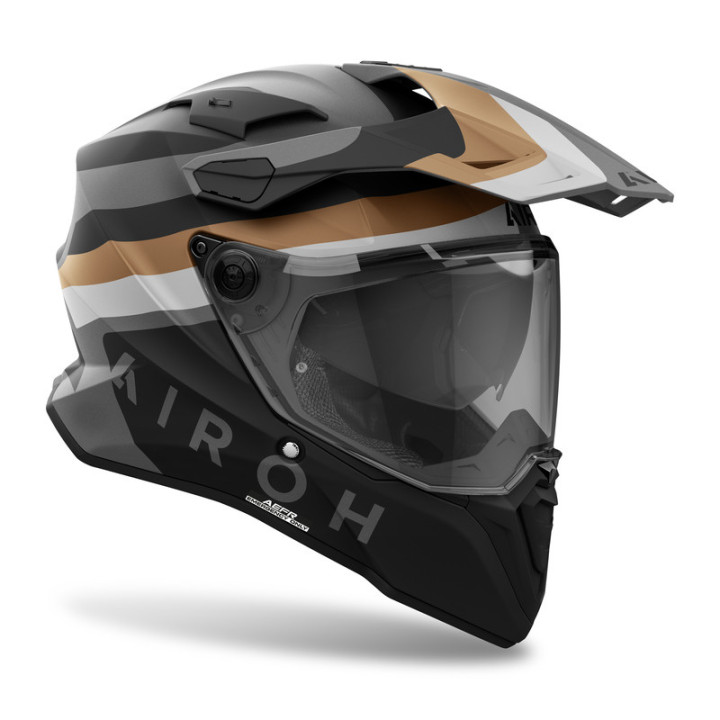 KASK MOTOCYKLOWY AIROH COMMANDER 2 DOOM GOLD MATT