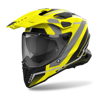 KASK MOTOCYKLOWY AIROH COMMANDER 2 MAVICK YELLOW MATT