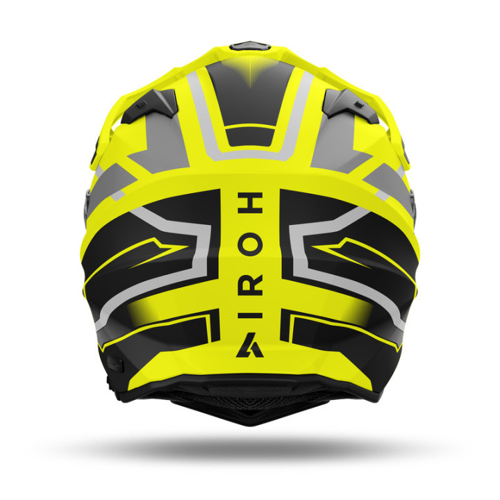 KASK MOTOCYKLOWY AIROH COMMANDER 2 MAVICK YELLOW MATT