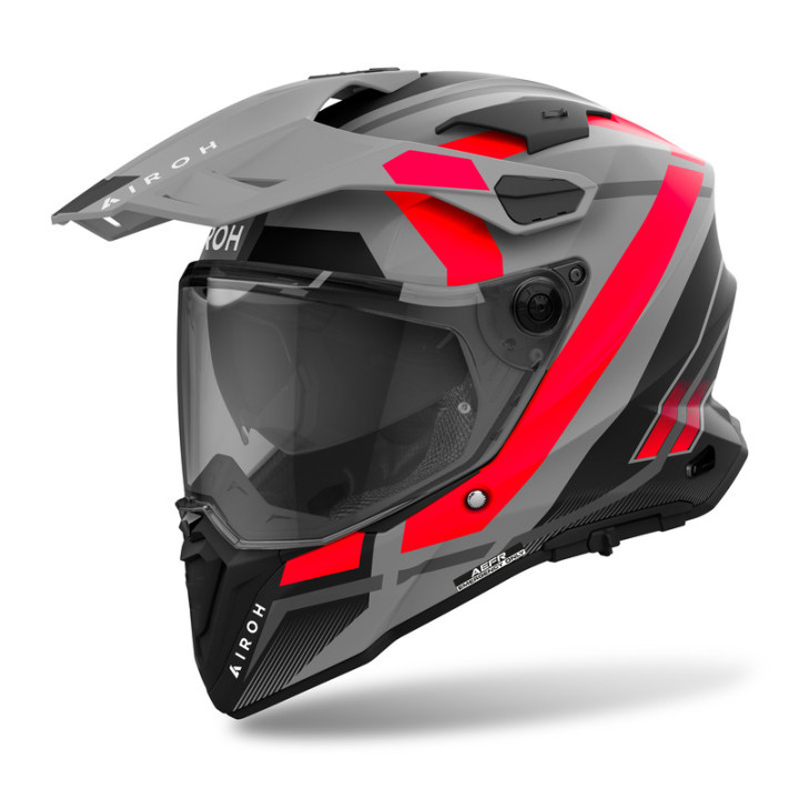 KASK MOTOCYKLOWY AIROH COMMANDER 2 MAVICK ORANGE MATT