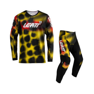 STRÓJ OFFROADOWY BLUZA I SPODNIE JUNIOR LEATT KIT 3.5 LEOPARD YELLOW