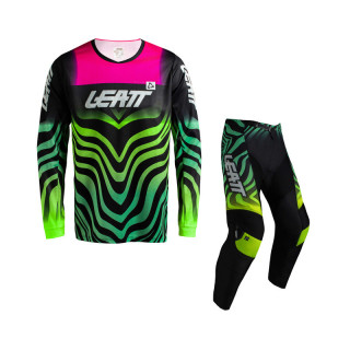 STRÓJ OFFROADOWY BLUZA I SPODNIE JUNIOR LEATT KIT 3.5 TIGER PINK