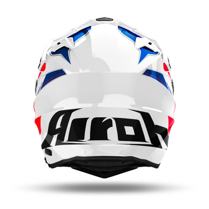 KASK MOTOCYKLOWY AIROH COMMANDER 2 REVEAL BLUE/RED GLOSS