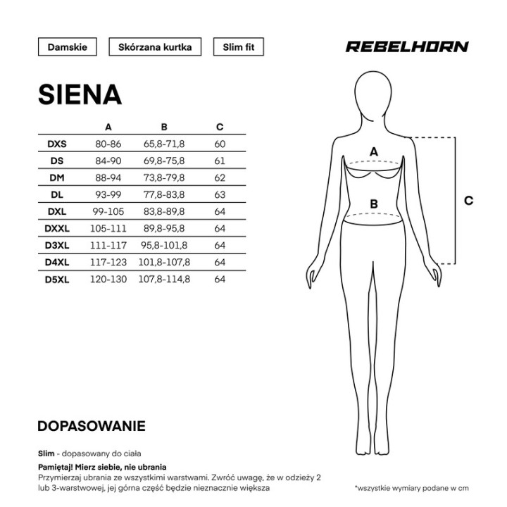 KURTKA MOTOCYKLOWA SKÓRZANA DAMSKA REBELHORN SIENA BLACK