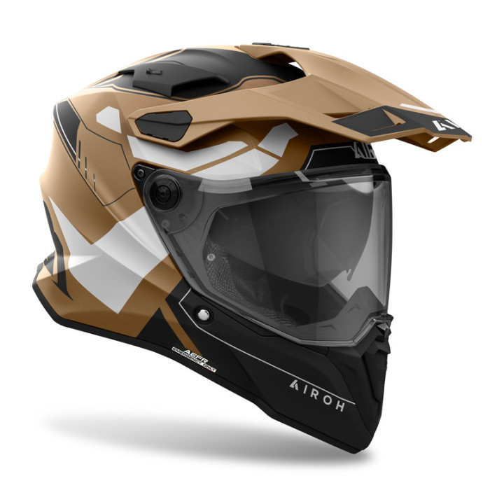 KASK MOTOCYKLOWY AIROH COMMANDER 2 REVEAL SAND MATT