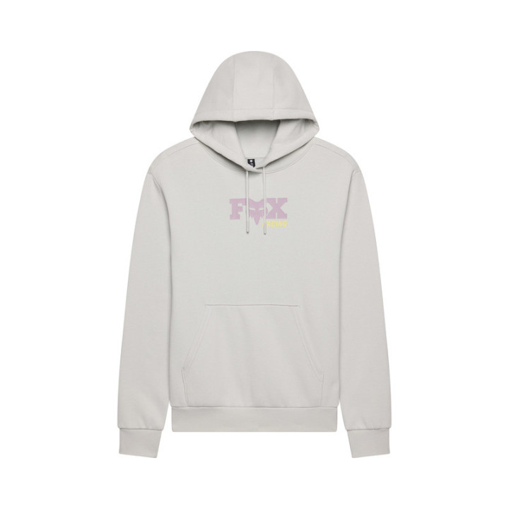 BLUZA Z KAPTUREM DAMSKA FOX SINCE 74 FLEECE PO LIGHT GREY
