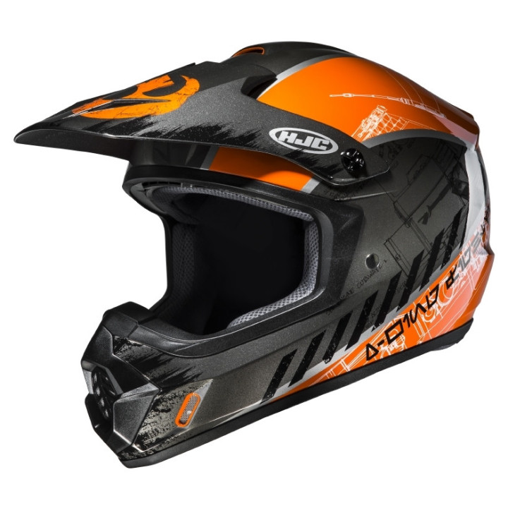 KASK MOTOCYKLOWY HJC CS-MX 2 REBEL X-WING STAR WARS SILVER ORANGE M