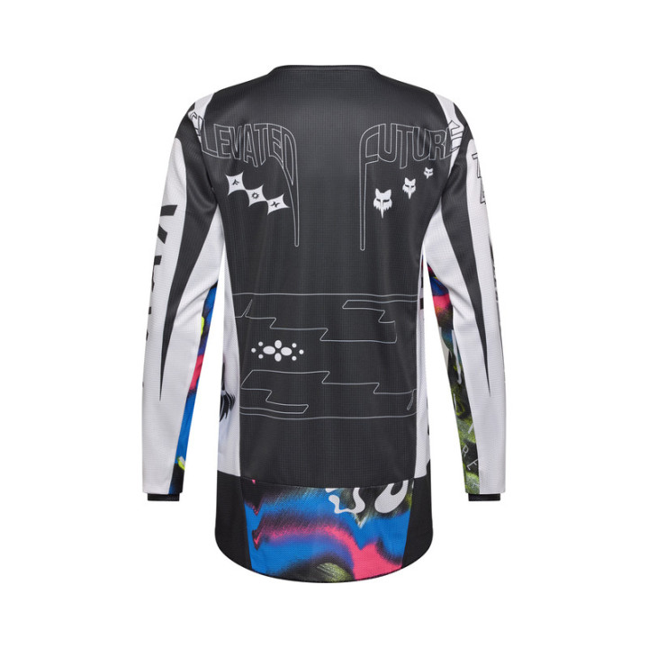 BLUZA MOTOCYKLOWA FOX 180 IMAGE COSMO WHITE BLACK