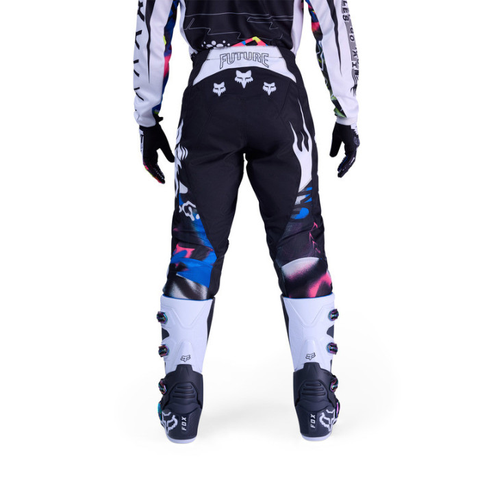 SPODNIE MOTOCYKLOWE FOX 180 IMAGE COSMO WHITE BLACK