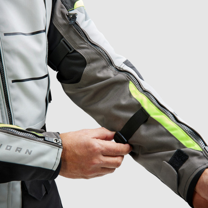 KURTKA MOTOCYKLOWA TEKSTYLNA REBELHORN CUBBY 5 BLACK GREY FLUO YELLOW