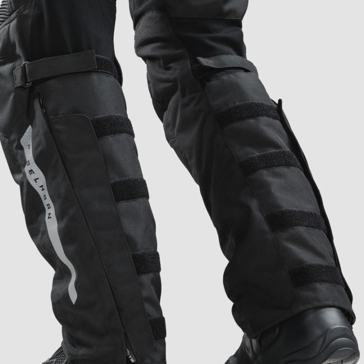 SPODNIE MOTOCYKLOWE TEKSTYLNE REBELHORN CUBBY 5 BLACK (KRÓTKA NOGAWKA)