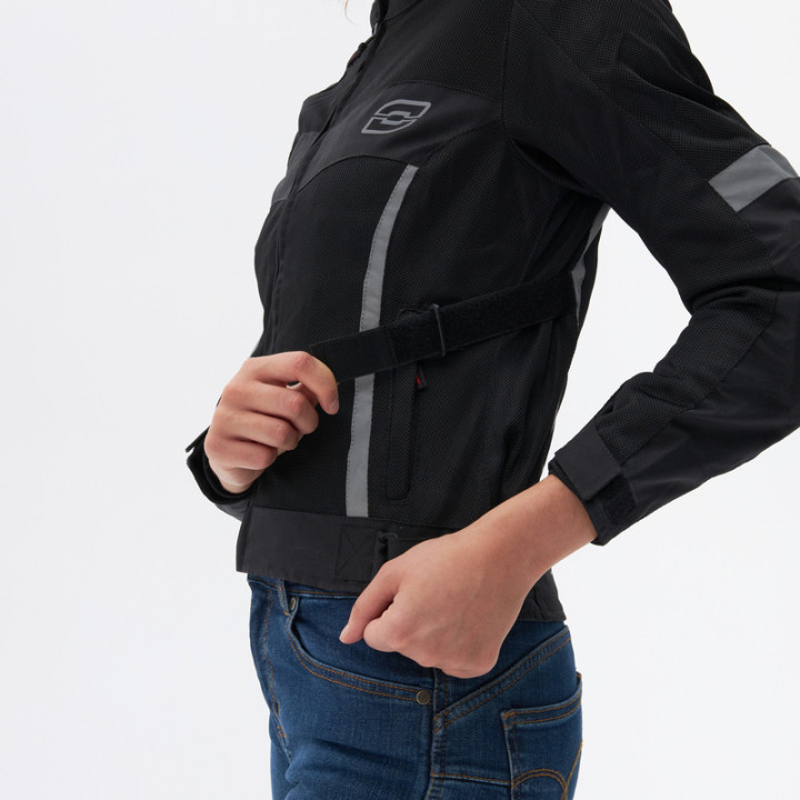 KURTKA MOTOCYKLOWA TEKSTYLNA DAMSKA OZONE DART BLACK
