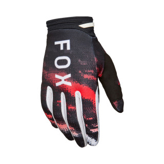 RĘKAWICE FOX 180 KAIROS WHITE/FLUO RED