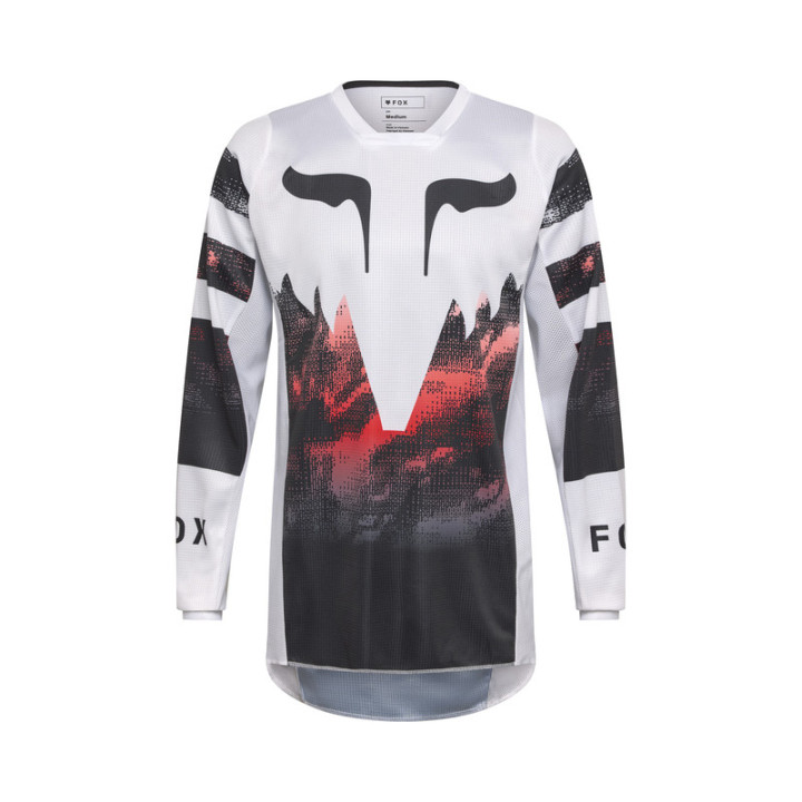 BLUZA FOX 180 KAIROS WHITE/FLUO RED