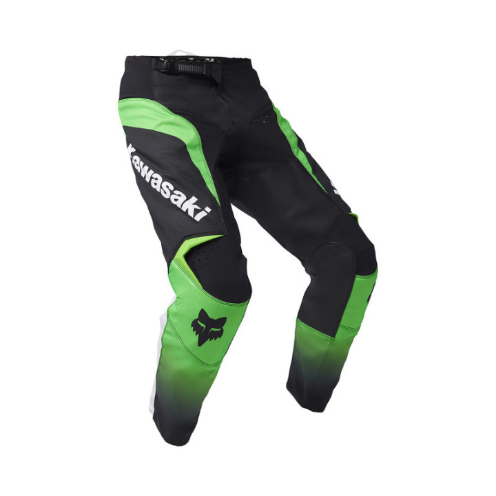 SPODNIE MOTOCYKLOWE FOX 180 KAWASAKI FLUO GREEN