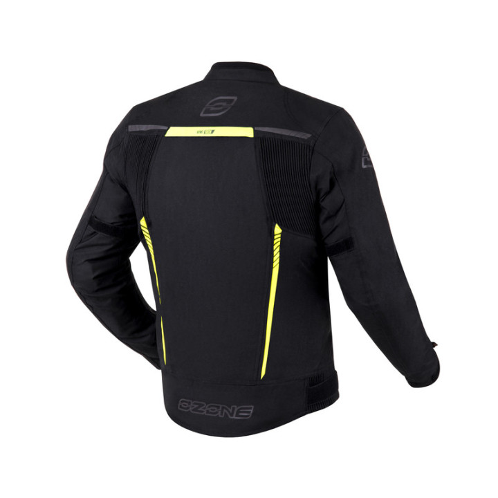 KURTKA MOTOCYKLOWA TEKSTYLNA OZONE DELTA 4 BLACK FLUO YELLOW