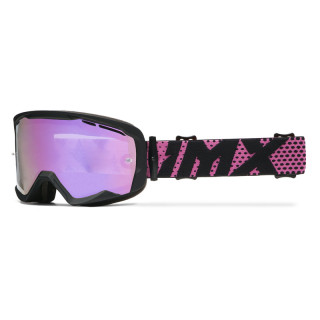 GOGLE IMX ENDURANCE FLIP MATT BLACK / PINK - SZYBA IRIDIUM PINK + CLEAR (2 SZYBY W ZESTAWIE)