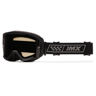 GOGLE IMX ENDURANCE RACE MATT BLACK /GREY - SZYBA DARK SMOKE + CLEAR (2 SZYBY W ZESTAWIE)