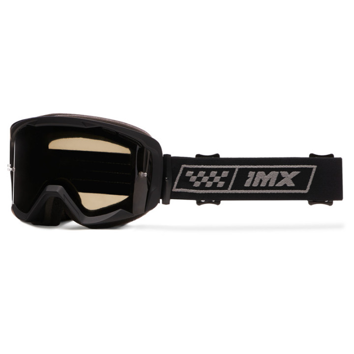 GOGLE IMX ENDURANCE RACE MATT BLACK /GREY - SZYBA DARK SMOKE + CLEAR (2 SZYBY W ZESTAWIE)
