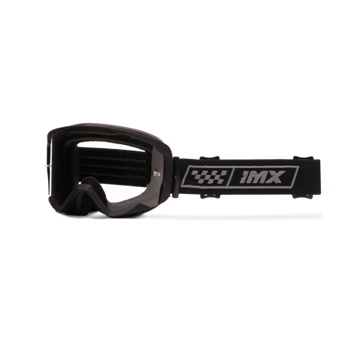 GOGLE IMX ENDURANCE RACE MATT BLACK /GREY - SZYBA DARK SMOKE + CLEAR (2 SZYBY W ZESTAWIE)