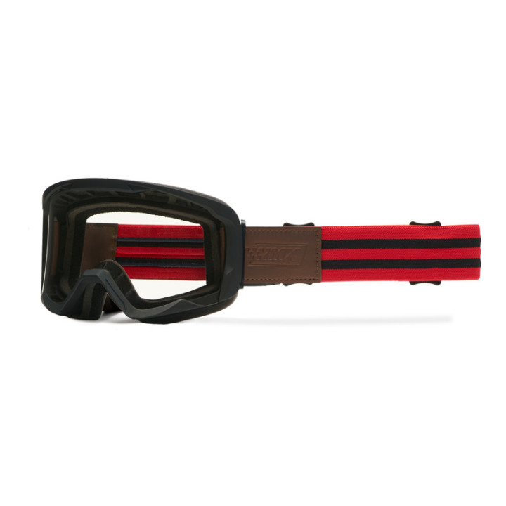 GOGLE IMX ENDURANCE RUST MATT BLACK /RED - SZYBA DARK SMOKE + CLEAR (2 SZYBY W ZESTAWIE)