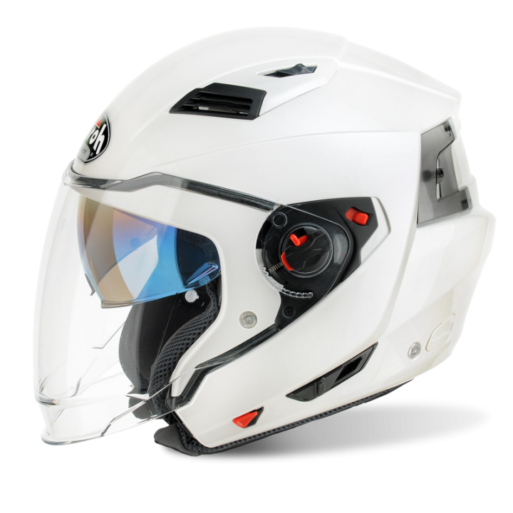 KASK MOTOCYKLOWY AIROH EXECUTIVE WHITE GLOSS M