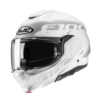 KASK MOTOCYKLOWY HJC F100 HETAL WHITE